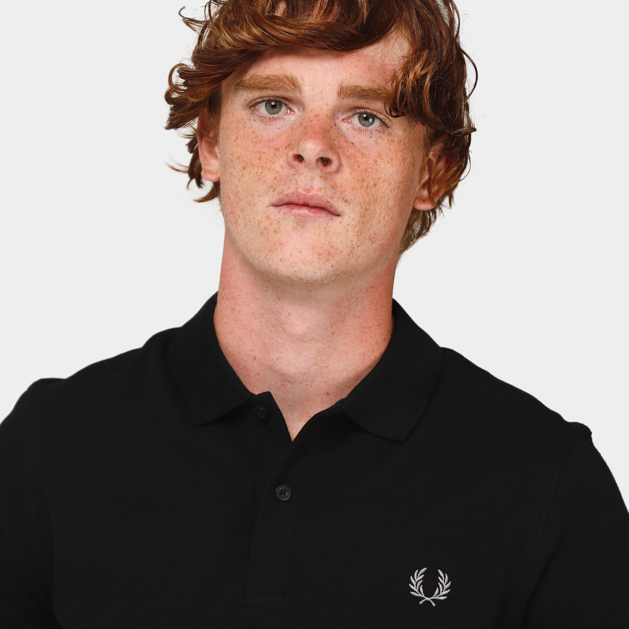 Fred Perry Plain Polo Shirt Black / Chrome sold by JD Sports product image thumbnail 3