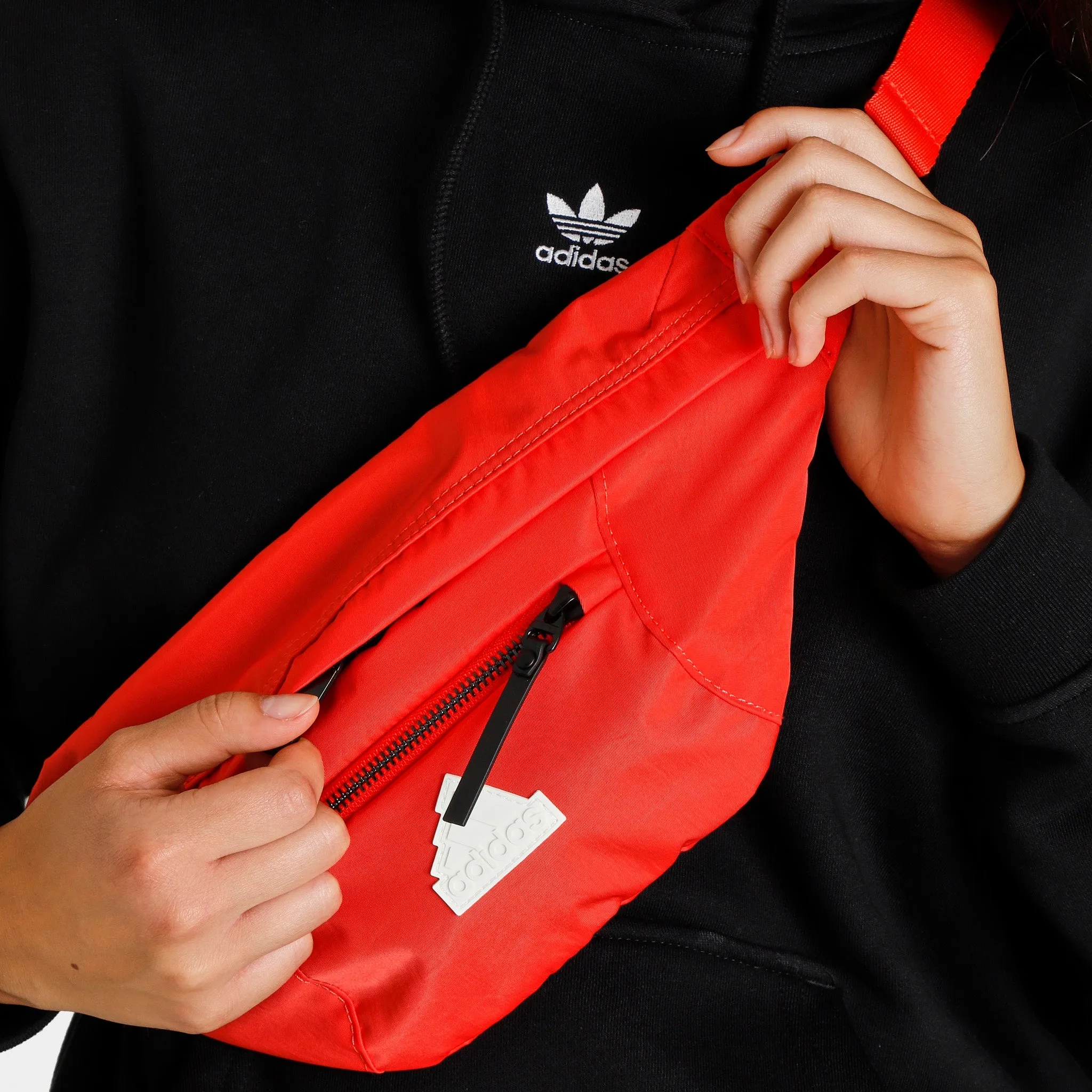 adidas Bum Bag Bright Red / Off White sold by JD Sports product image thumbnail 3