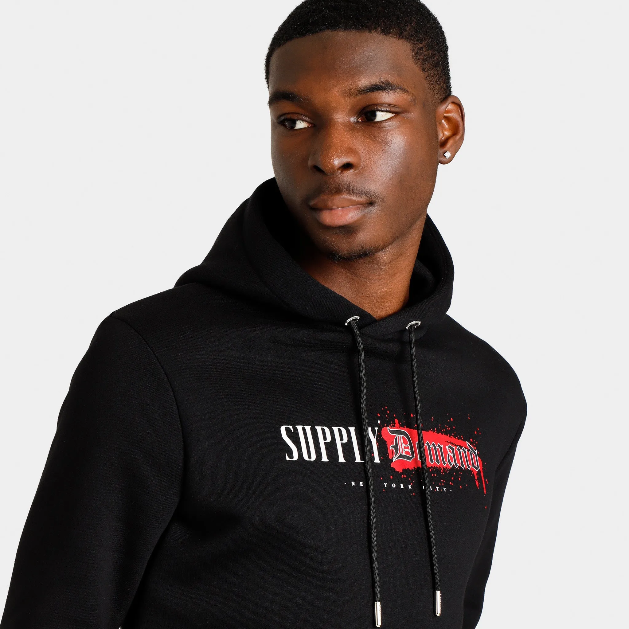 Supply & Demand Tagged Pullover Hoodie / Black sold by JD Sports product image thumbnail 2