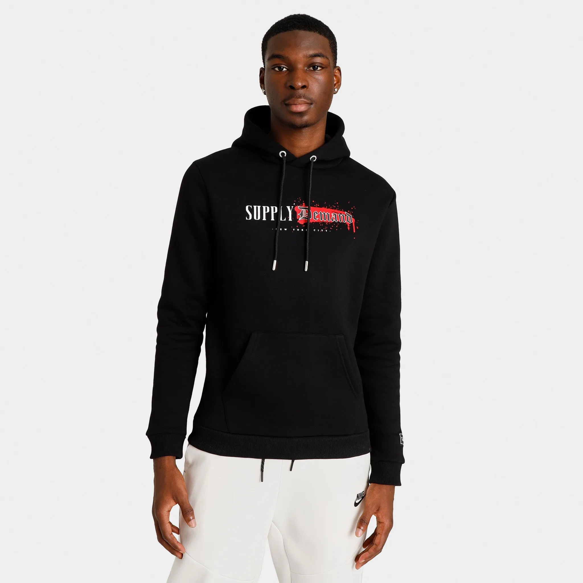Supply & Demand Tagged Pullover Hoodie / Black sold by JD Sports