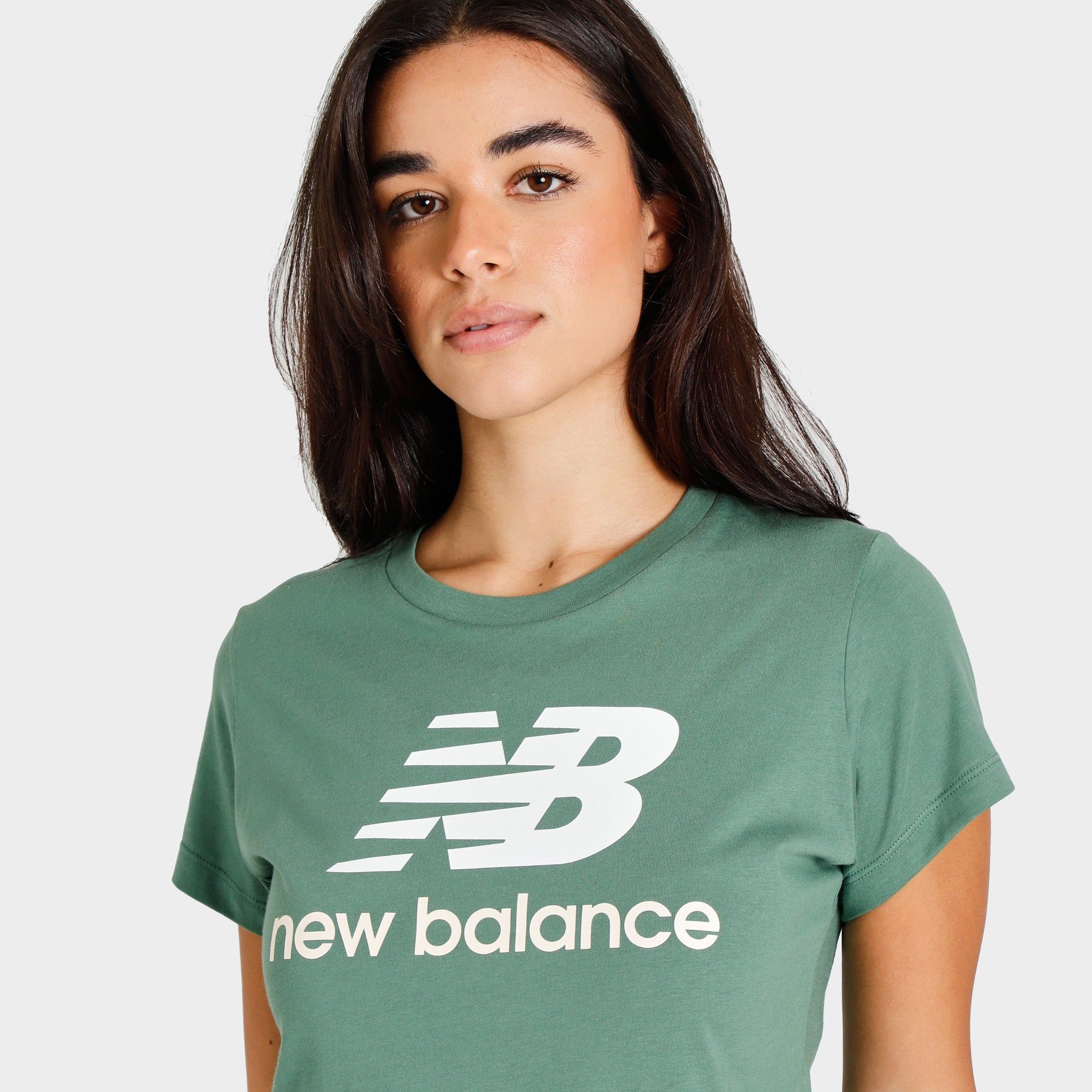 New Balance Women's Essential Stacked Logo T-shirt / Jade sold by JD Sports product image thumbnail 3