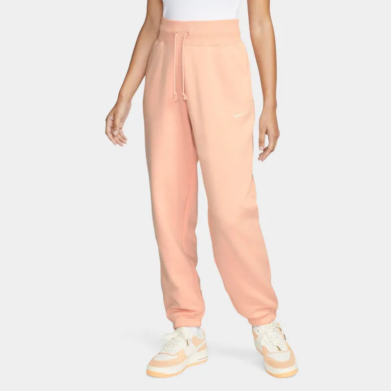 Nike Sportswear Women's Phoenix Fleece High-Waisted Oversized Sweatpants Arctic Orange / Sail sold by JD Sports