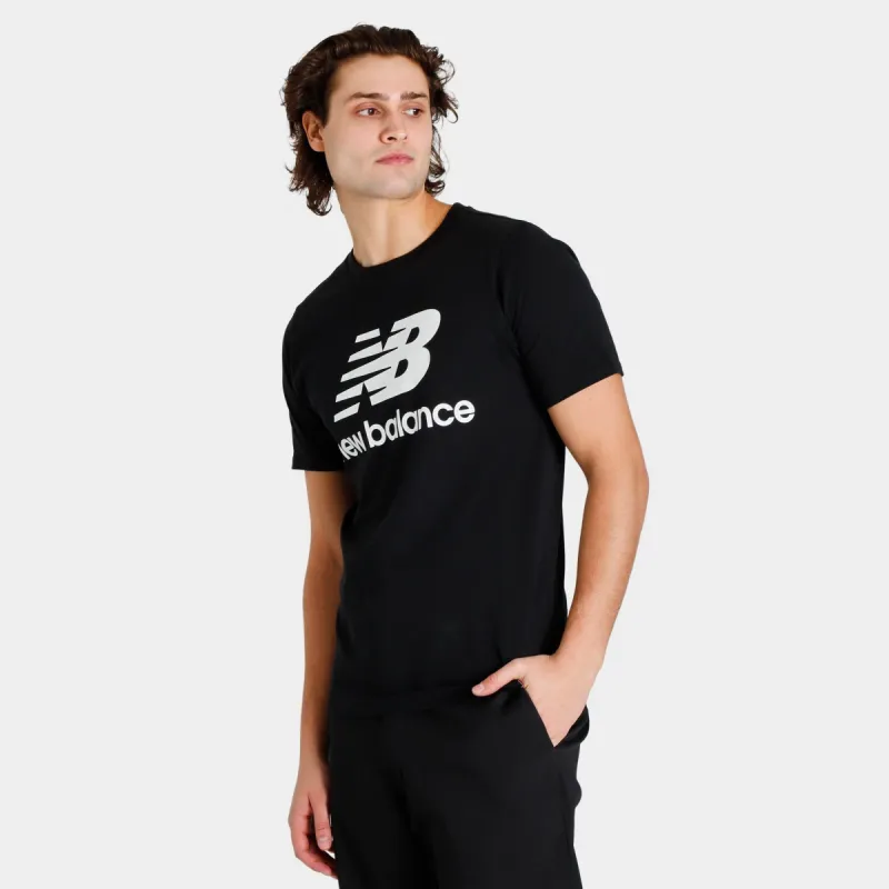 New Balance Essentials Stacked Logo T-shirt / Black sold by JD Sports