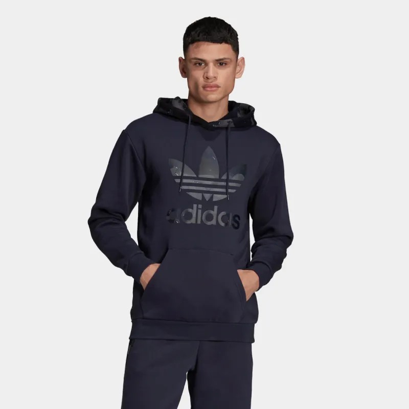 adidas Camo Pullover Hoodie / Night Navy sold by JD Sports