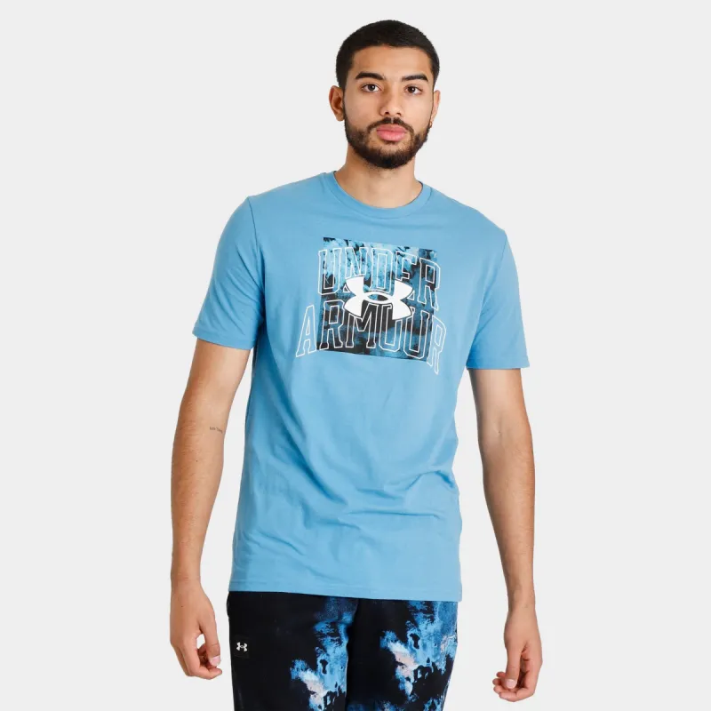 Under Armour Branded Box Print Fill T-shirt Chicago Blue / White made by JD Sports