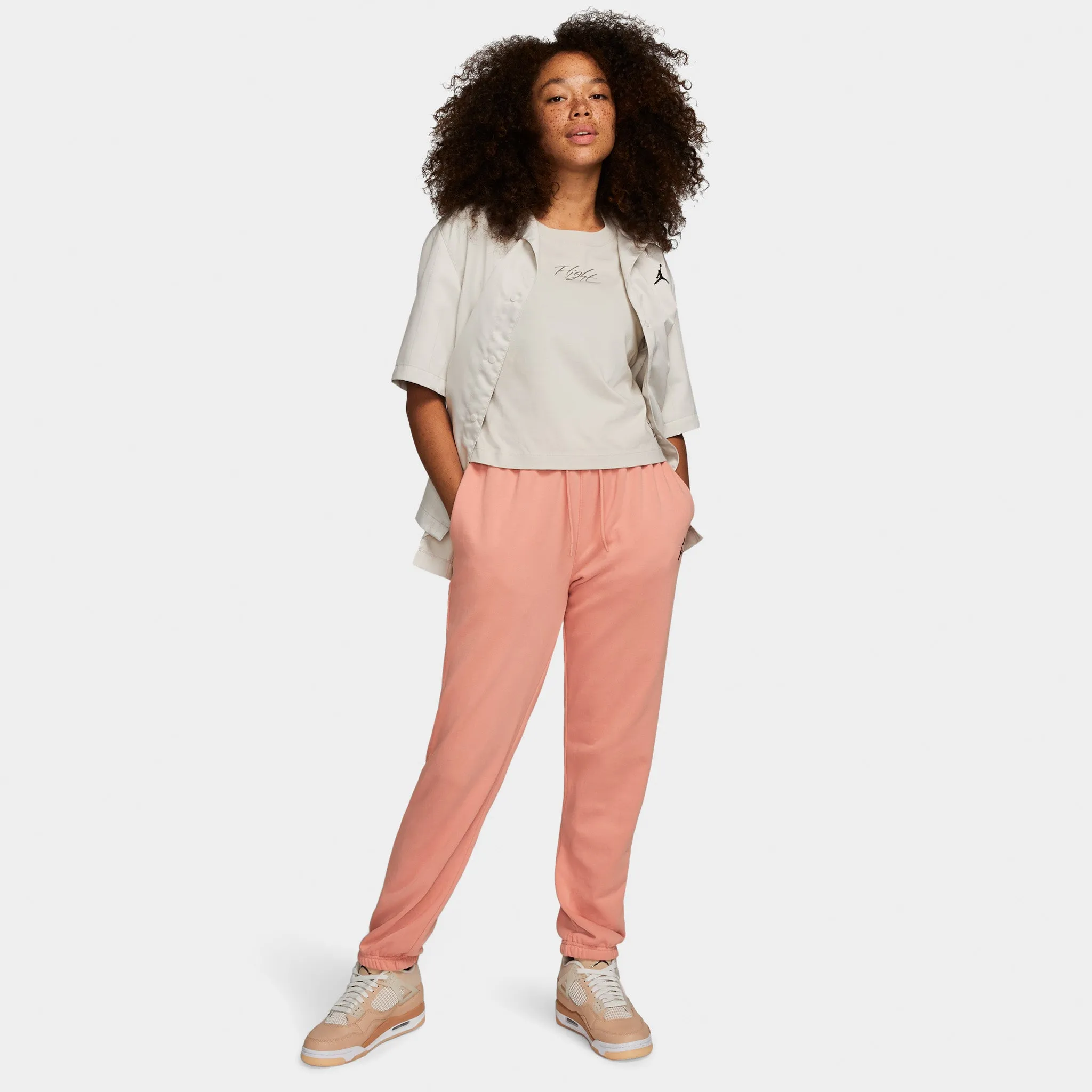 Jordan Women's Essentials Fleece Pants / Light Madder Root sold by JD Sports product image thumbnail 4