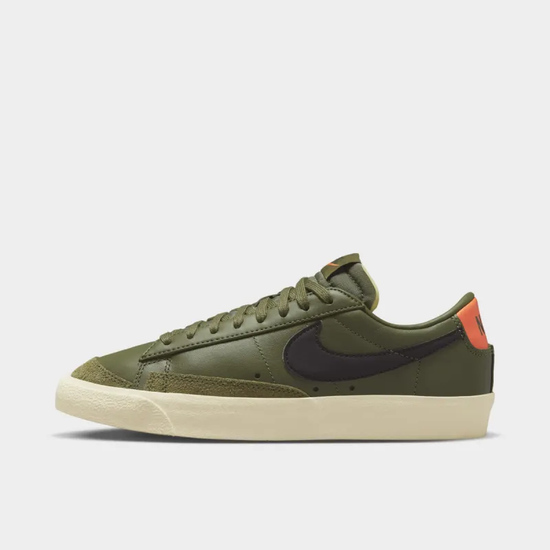 Nike Women's Blazer Low '77 Medium Olive / Velvet Brown - Orange Trance sold by JD Sports
