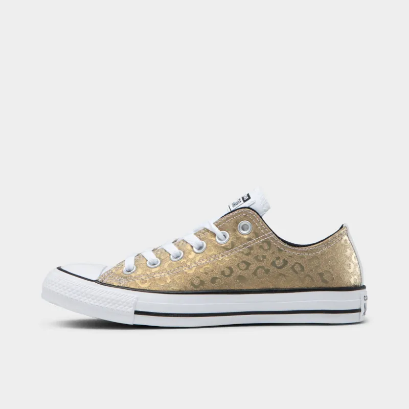 Converse Women's Chuck Taylor All Star Leopard Glitter Saturn Gold / White - White sold by JD Sports