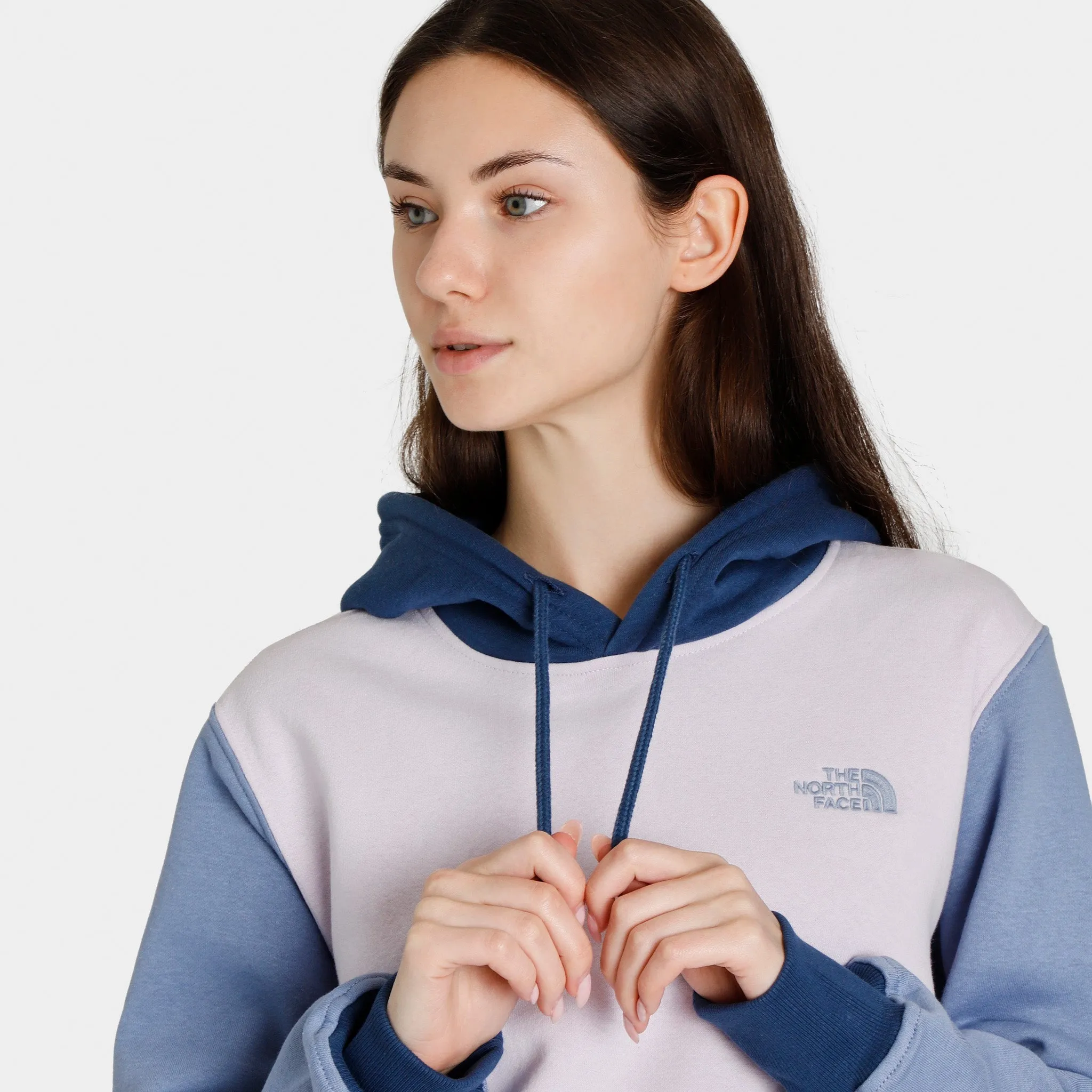 The North Face Women’s Colour Block Pullover Hoodie Folk Blue / Lavender Fog sold by JD Sports product image thumbnail 3