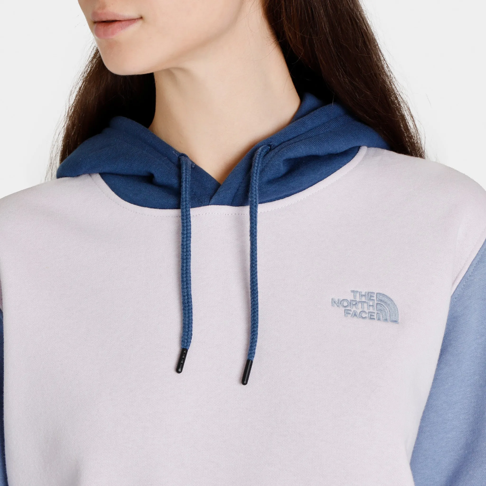 The North Face Women’s Colour Block Pullover Hoodie Folk Blue / Lavender Fog sold by JD Sports product image thumbnail 4