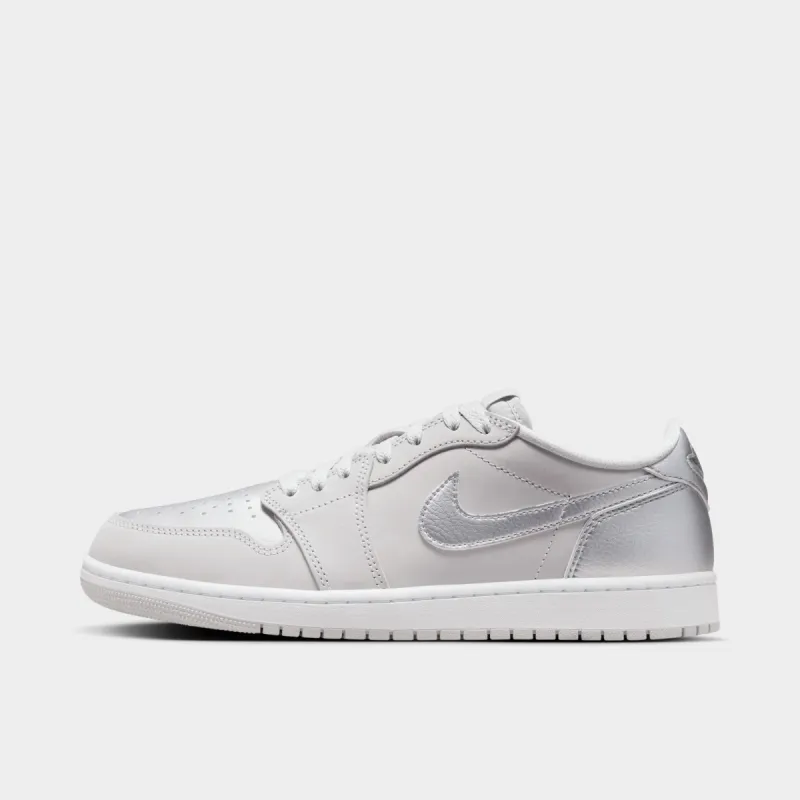 Jordan 1 Retro Low OG Neutral Grey / Metallic Silver - White sold by JD Sports