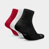Jordan Everyday Max Quarter Ankle Socks - 3 Pack Black / White - Gym Red sold by JD Sports