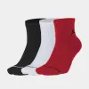 Jordan Everyday Max Quarter Ankle Socks - 3 Pack Black / White - Gym Red sold by JD Sports