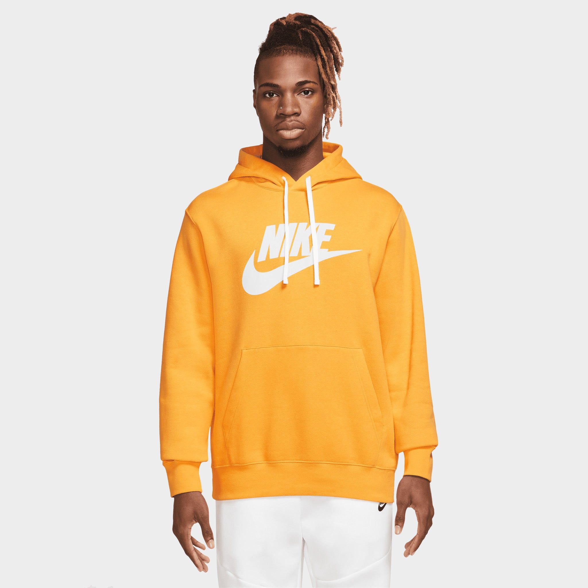 Nike Sportswear Club Fleece Pullover Hoodie Sundial / White - White sold by JD Sports