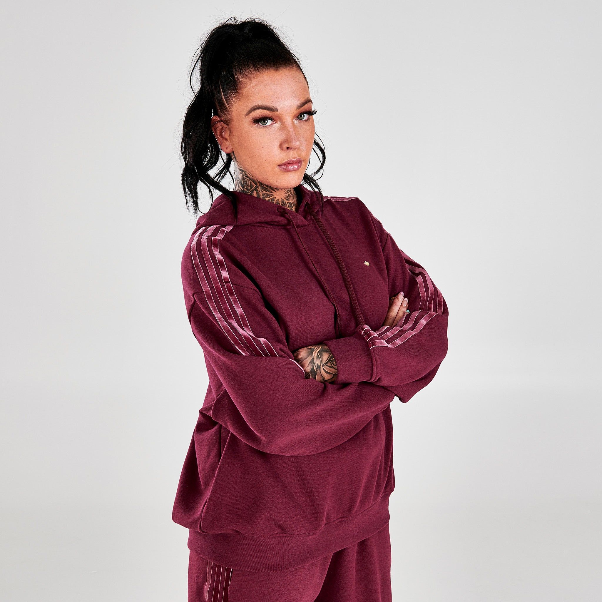 adidas Originals Women's Decadent Sport Hoodie / Victory Crimson sold by JD Sports product image thumbnail 3