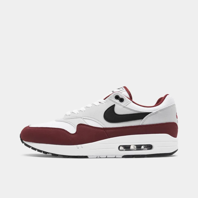 Nike Air Max 1 White / Black - Dark Team Red sold by JD Sports