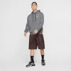 Nike Sportswear Club Fleece Pullover Hoodie Charcoal Heather / Anthracite - White sold by JD Sports