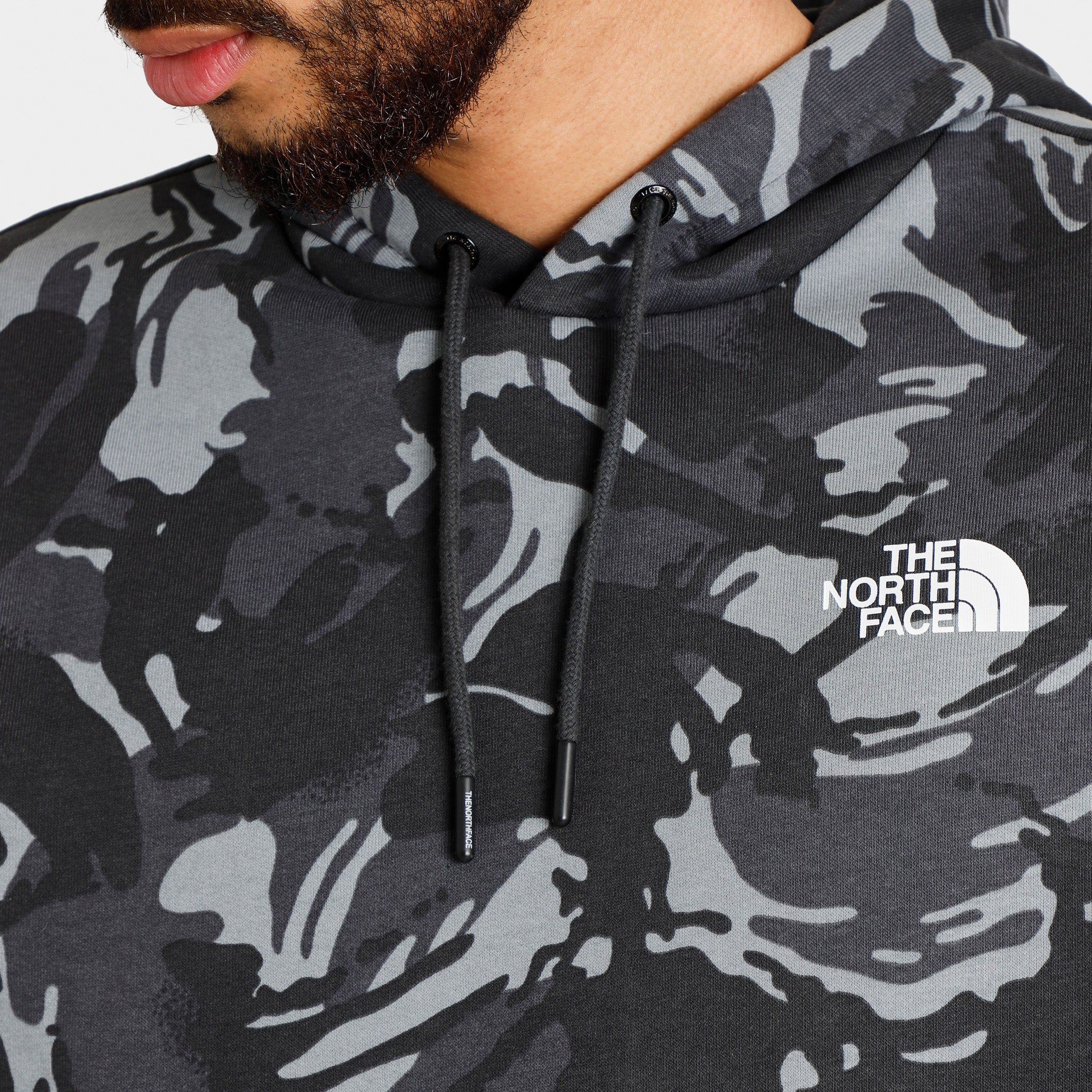 The North Face Woven Pocket Pullover Hoodie / Vanadis Grey Tonal Camo Print sold by JD Sports product image thumbnail 4