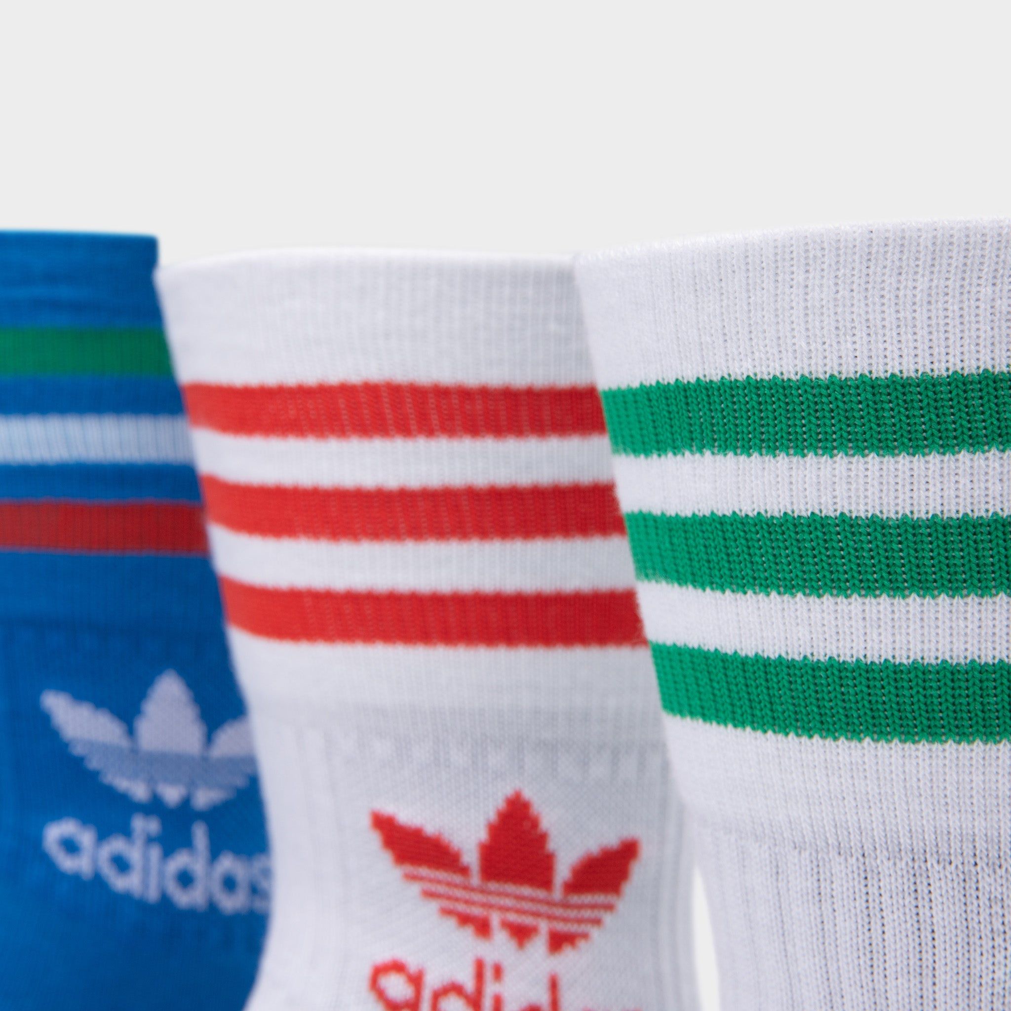 adidas Mid Cut Crew Socks White / White - Bright Royal sold by JD Sports product image thumbnail 4