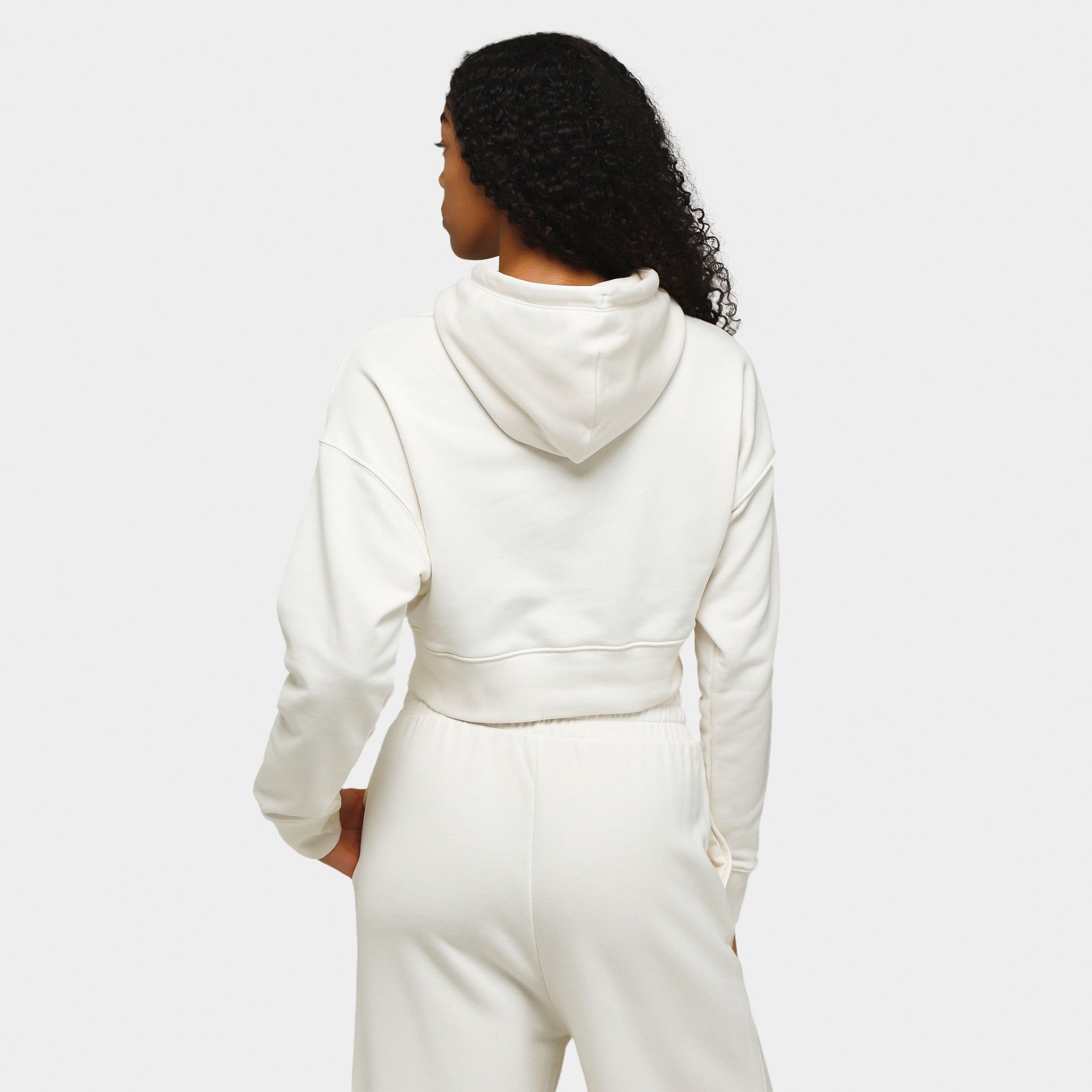 Puma Women's Classics Cropped Pullover Hoodie / Off White sold by JD Sports product image thumbnail 2
