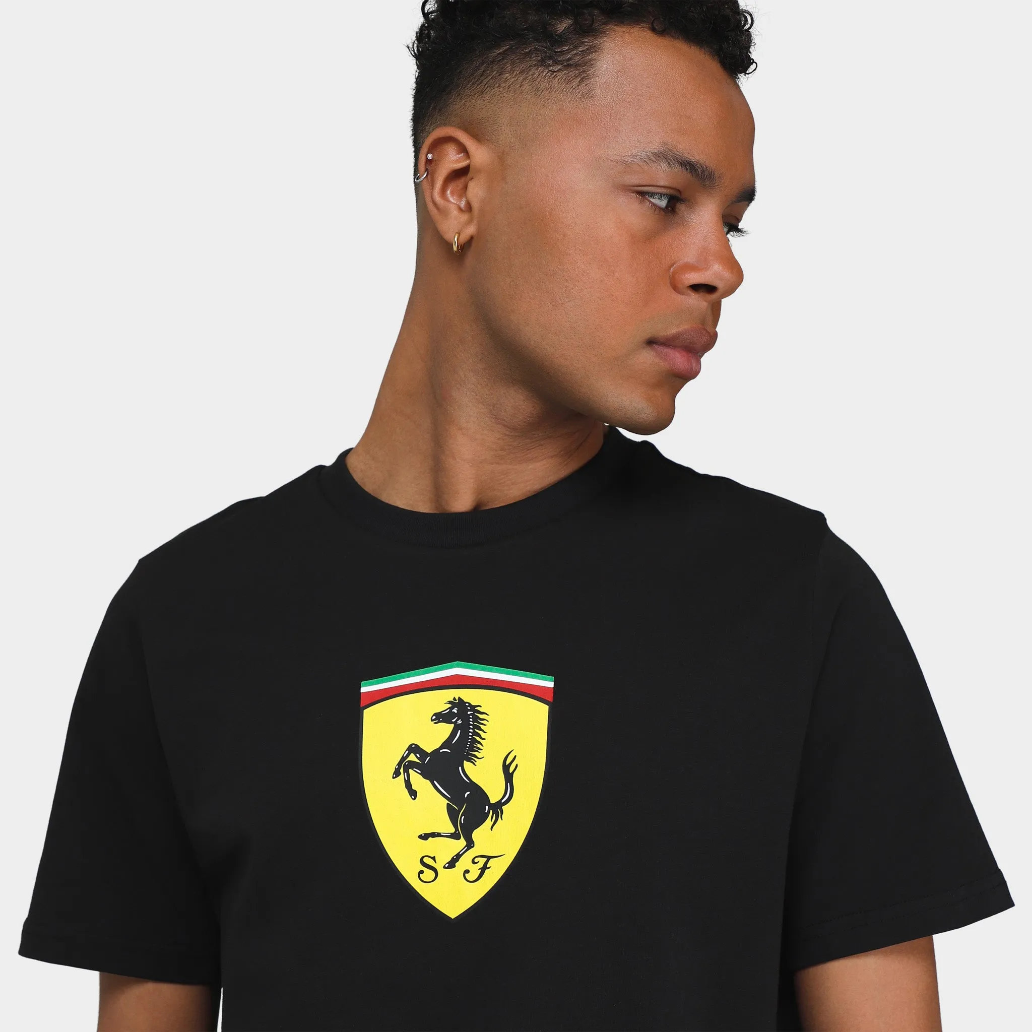 Puma Ferrari Race Big Shield T-shirt / Puma Black sold by JD Sports product image thumbnail 3