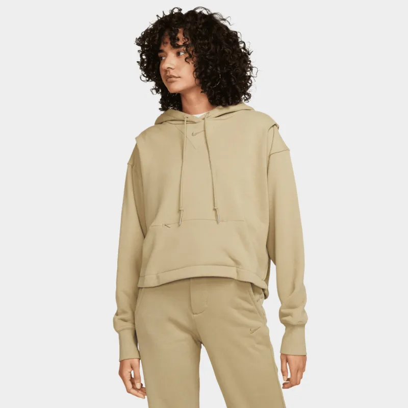 Nike Sportswear Women's Oversized French Terry Pullover Hoodie Natutral Olive / Medium Olive sold by JD Sports