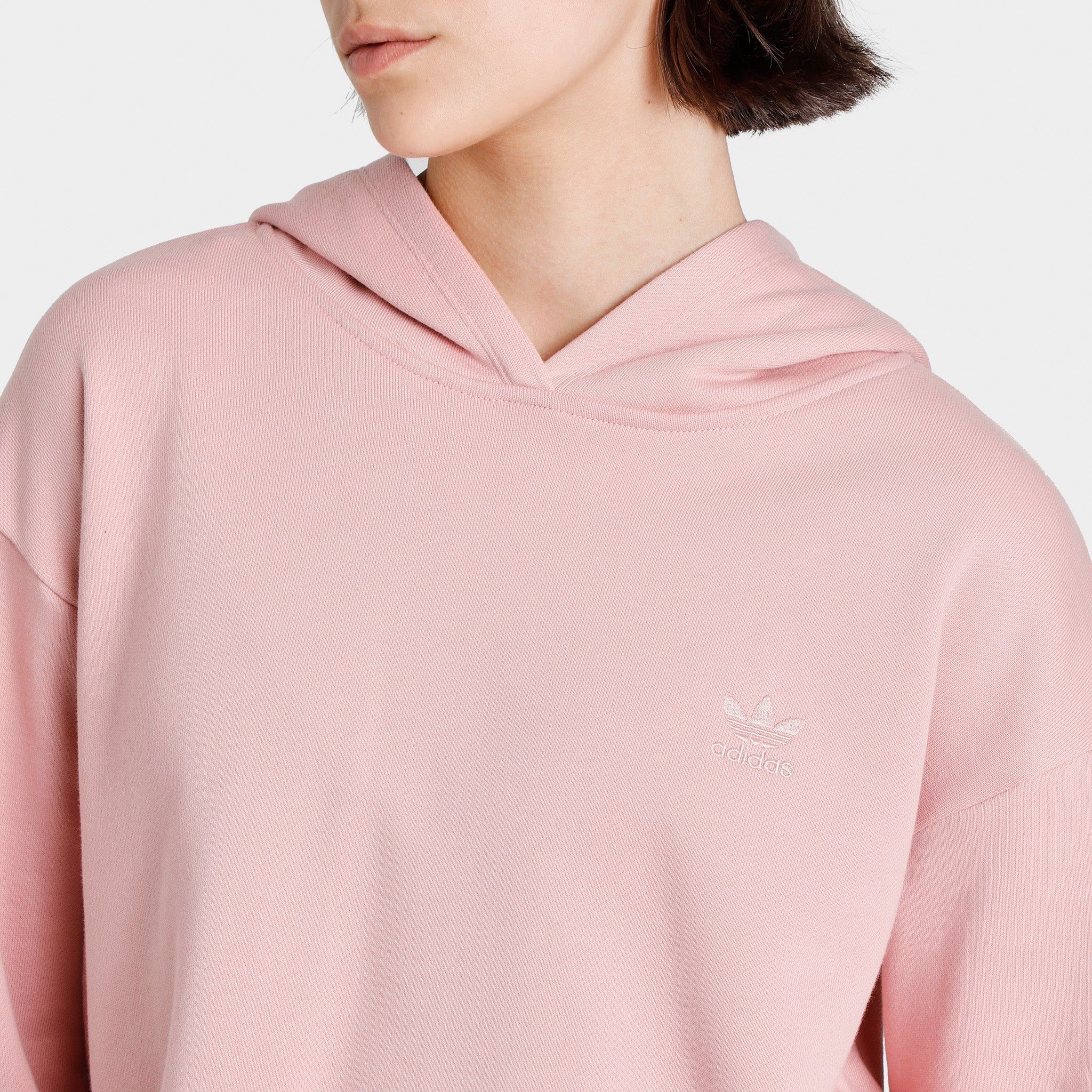 adidas Originals Women’s Cropped Pullover Hoodie / Wonder Mauve sold by JD Sports product image thumbnail 4
