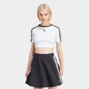 adidas Women's 3 Stripes Baby T-Shirt / White sold by JD Sports