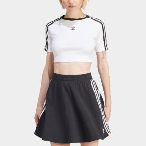 adidas Women's 3 Stripes Baby T-Shirt / White sold by JD Sports