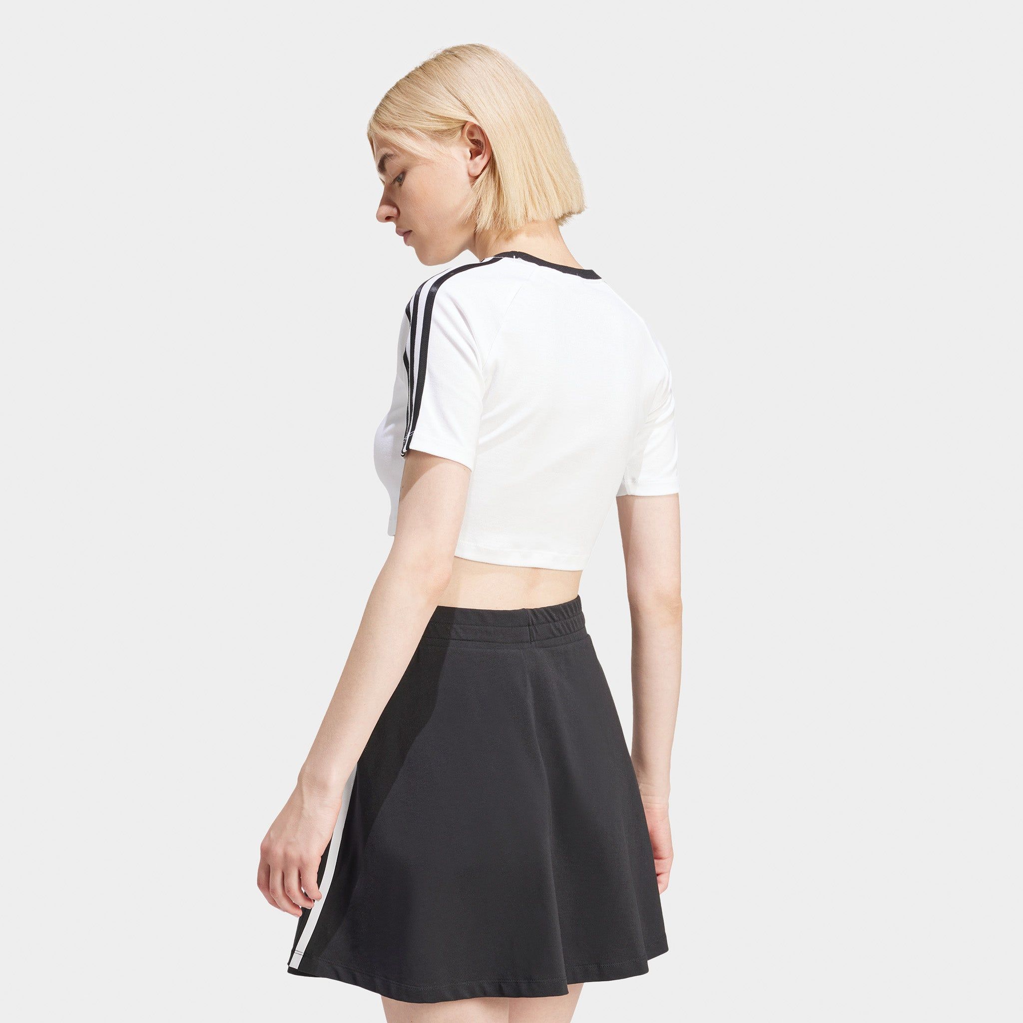 adidas Women's 3 Stripes Baby T-Shirt / White sold by JD Sports product image thumbnail 2