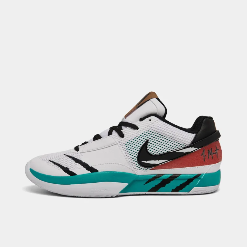 Nike Ja 1 Scratch White / Black - Turbo Green sold by JD Sports