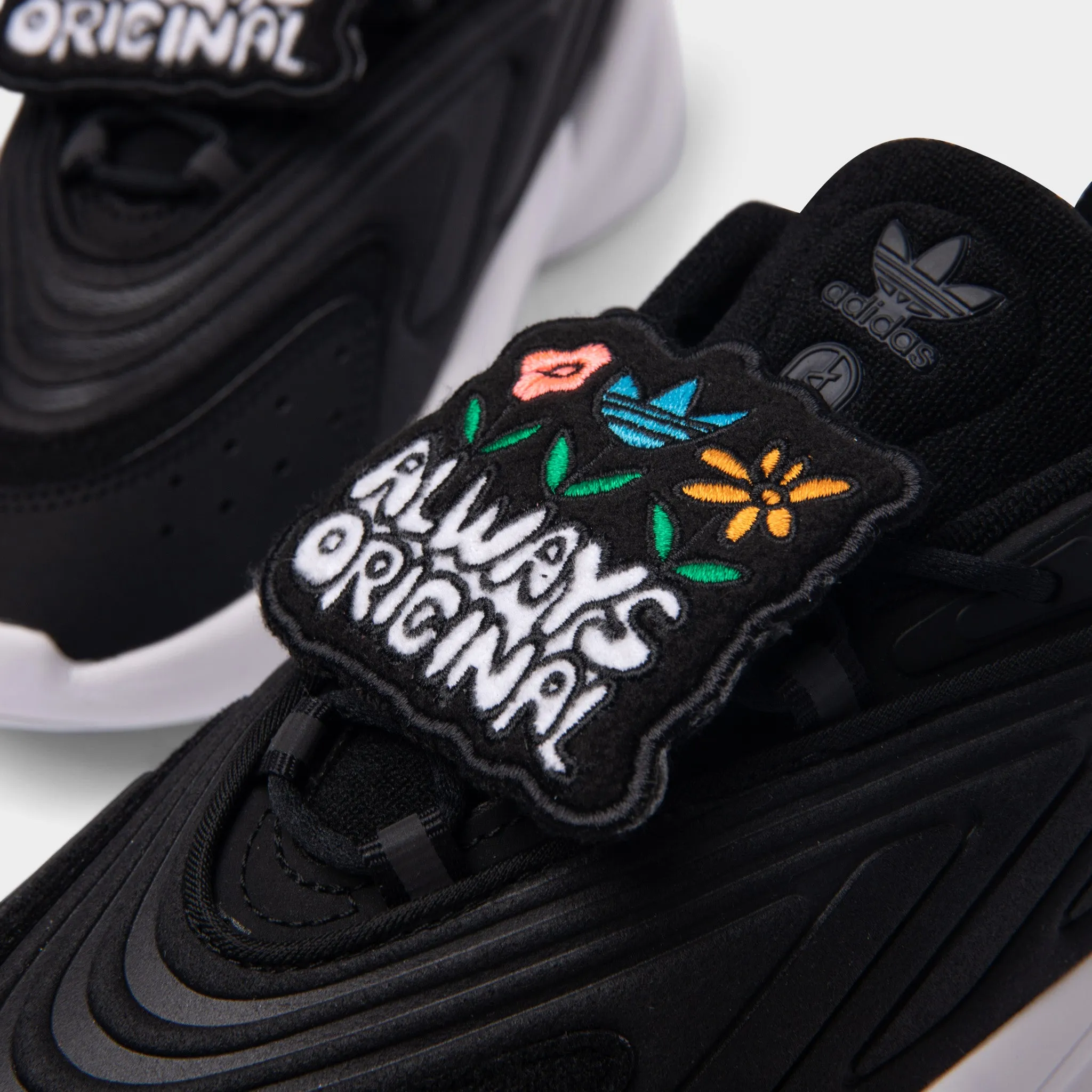 adidas Originals Women’s Ozelia Core Black / Cloud White - Acid Red sold by JD Sports product image thumbnail 3