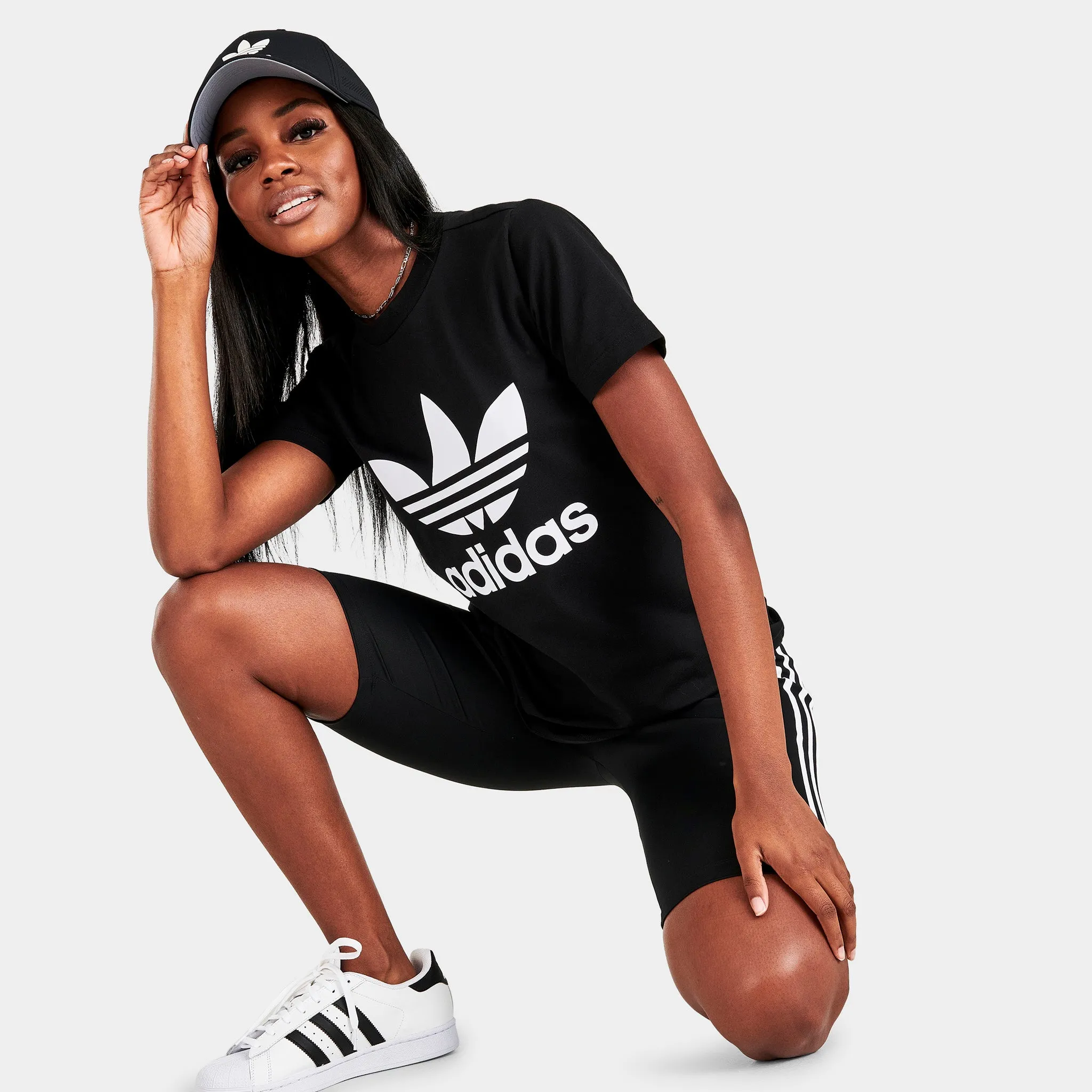 adidas Originals Women's Trefoil T-shirt / Black sold by JD Sports product image thumbnail 4
