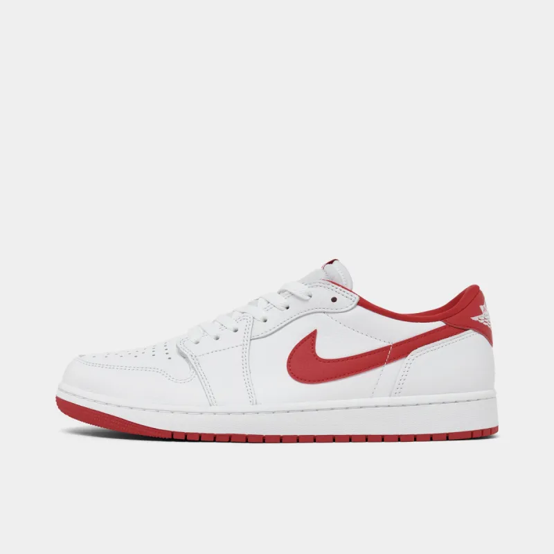 Jordan 1 Retro Low OG White / University Red - White sold by JD Sports