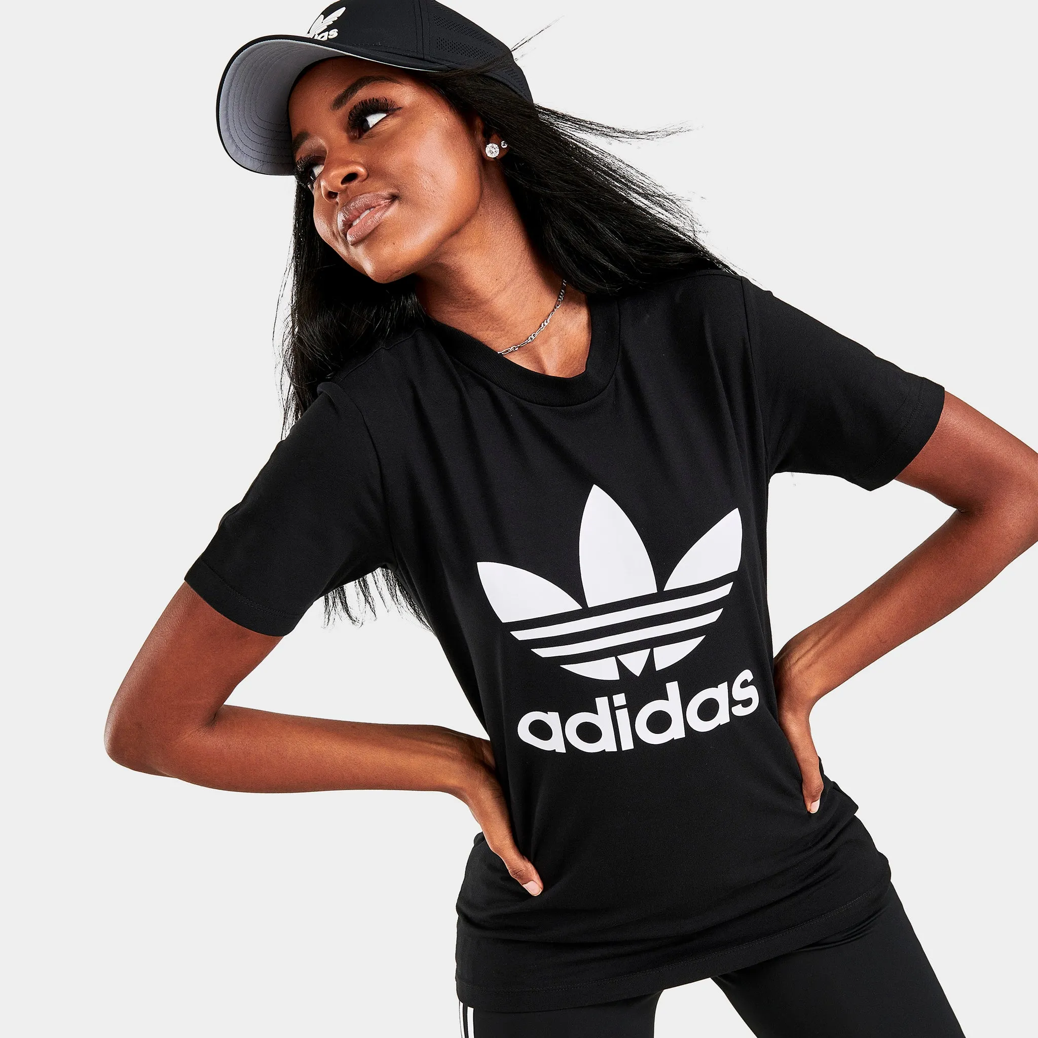 adidas Originals Women's Trefoil T-shirt / Black sold by JD Sports