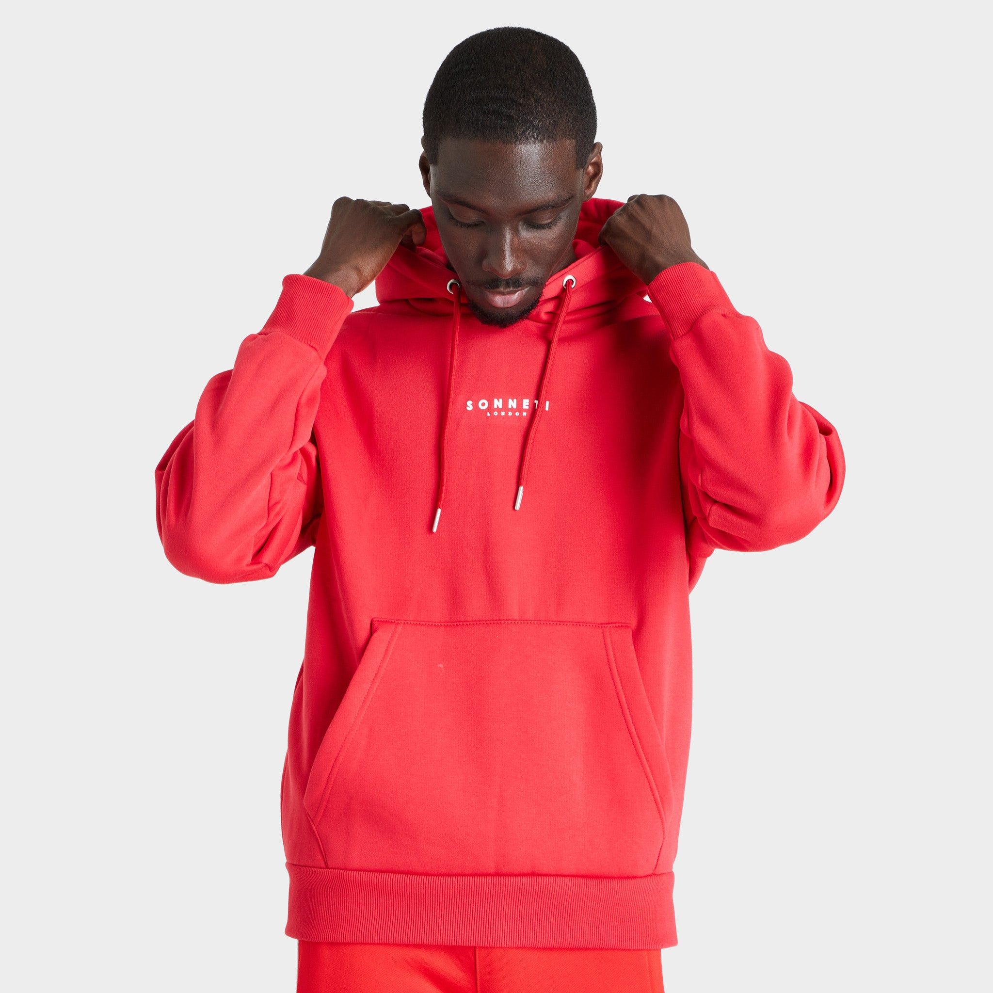 Sonneti London Fleece Pullover Hoodie / Chinese Red sold by JD Sports