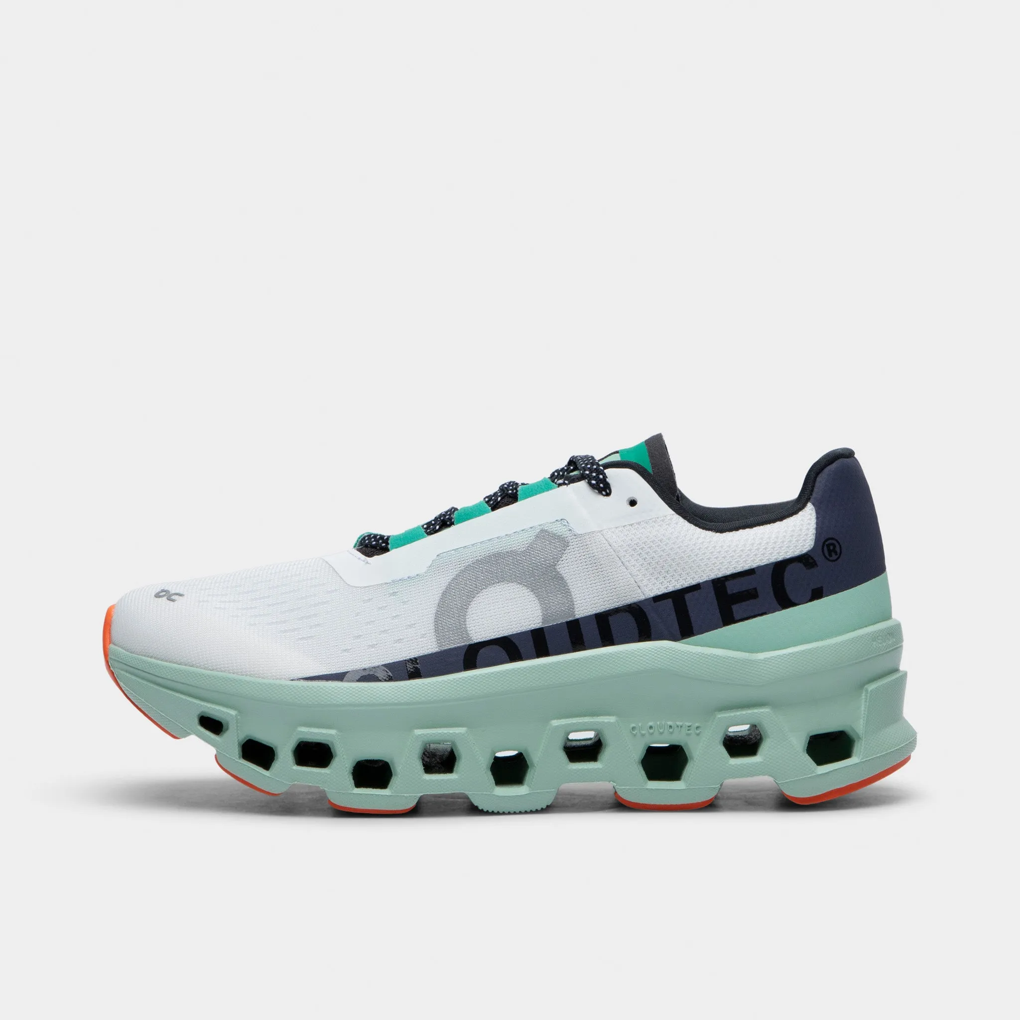 On Women's Cloudmonster Undyed White / Creek sold by JD Sports