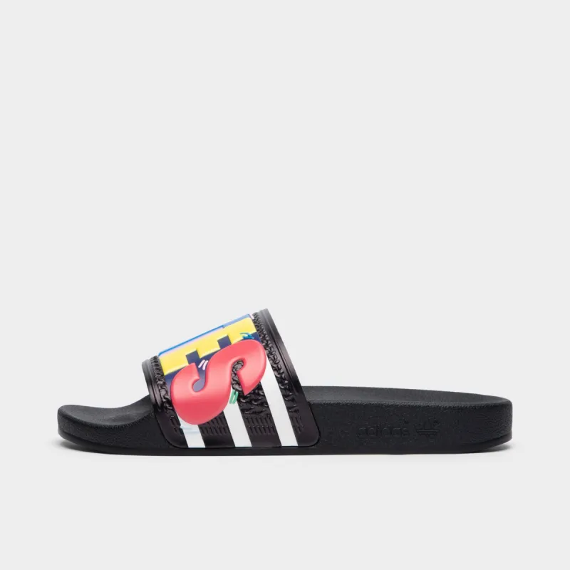 adidas Originals Adilette Pride Core Black / Cloud White - Core Black sold by JD Sports