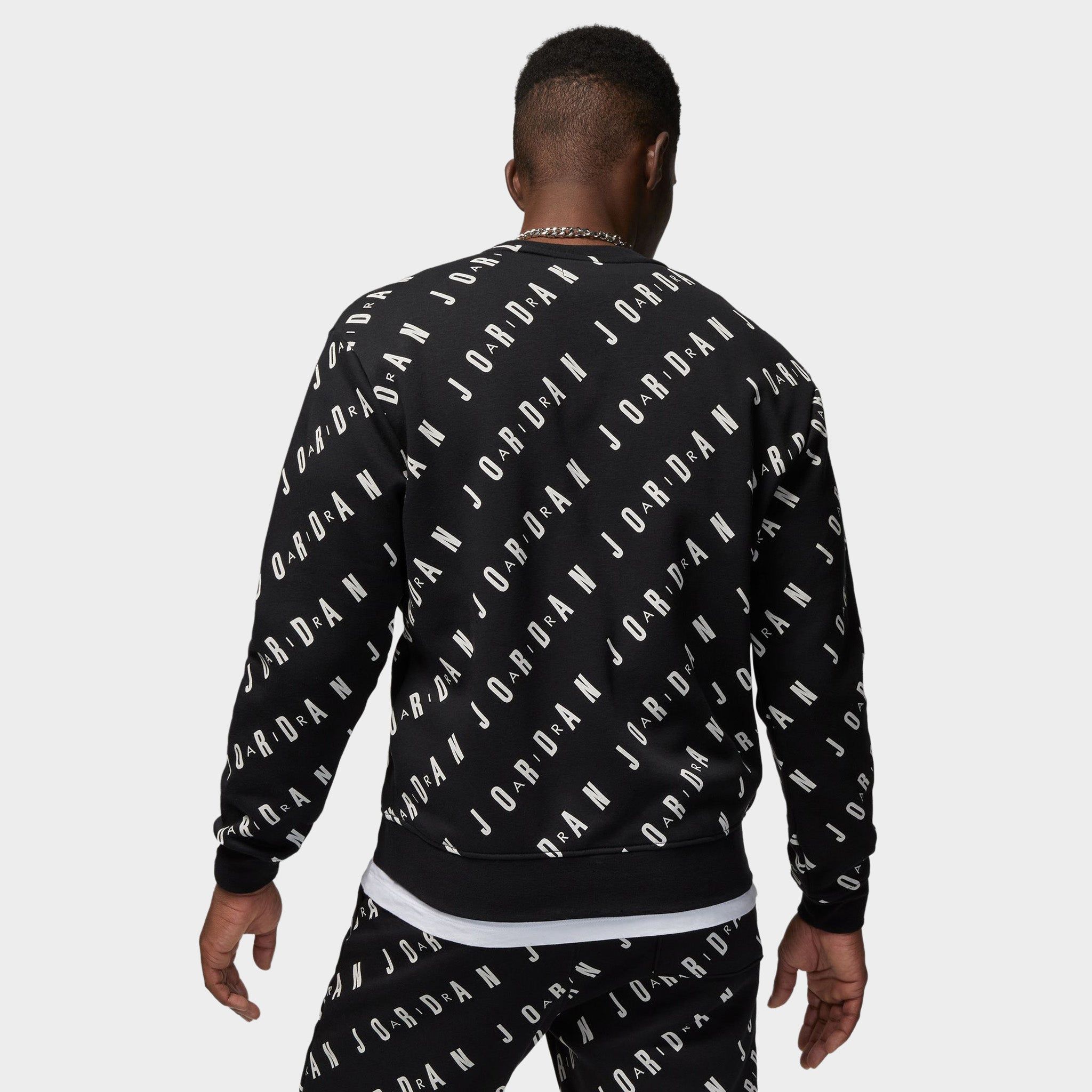 Jordan Essentials Graphic Fleece Crewneck / Black sold by JD Sports product image thumbnail 2