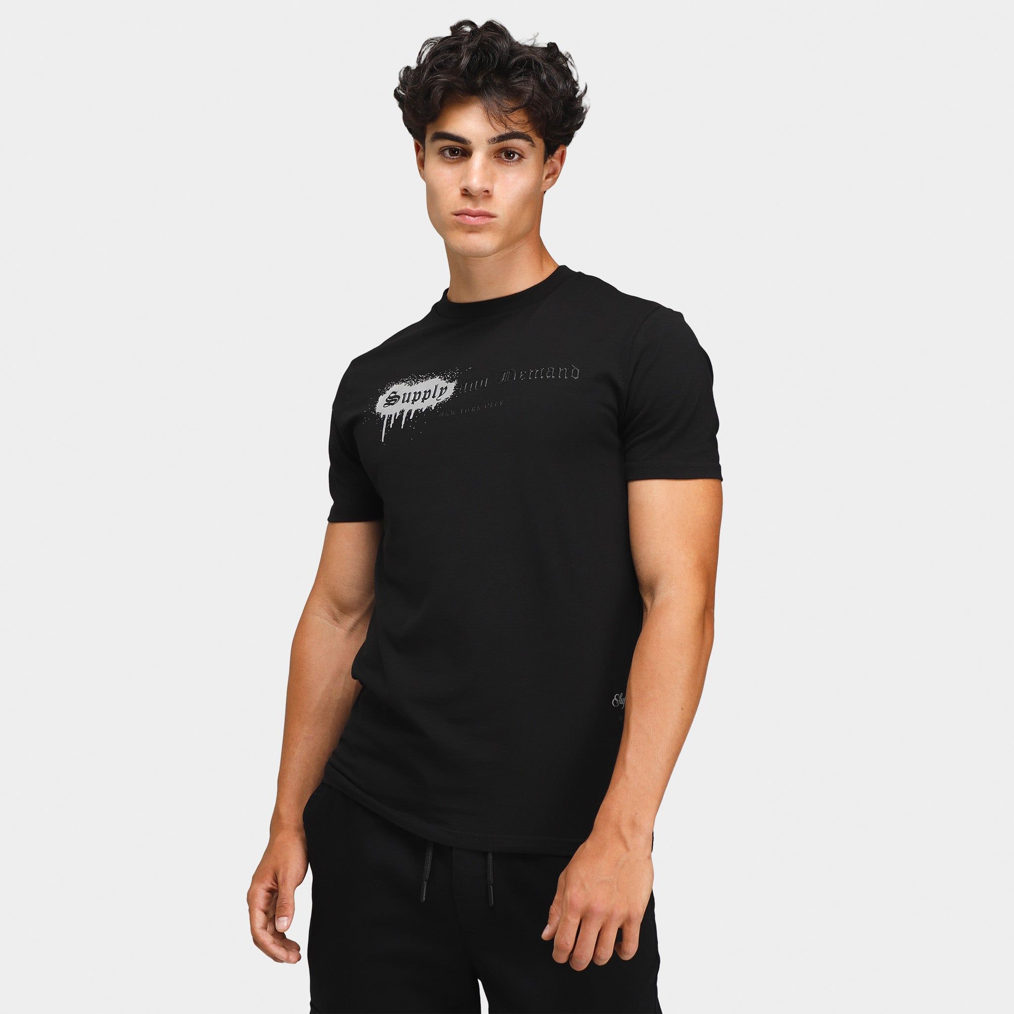Supply & Demand Market Reflective T-shirt / Black sold by JD Sports