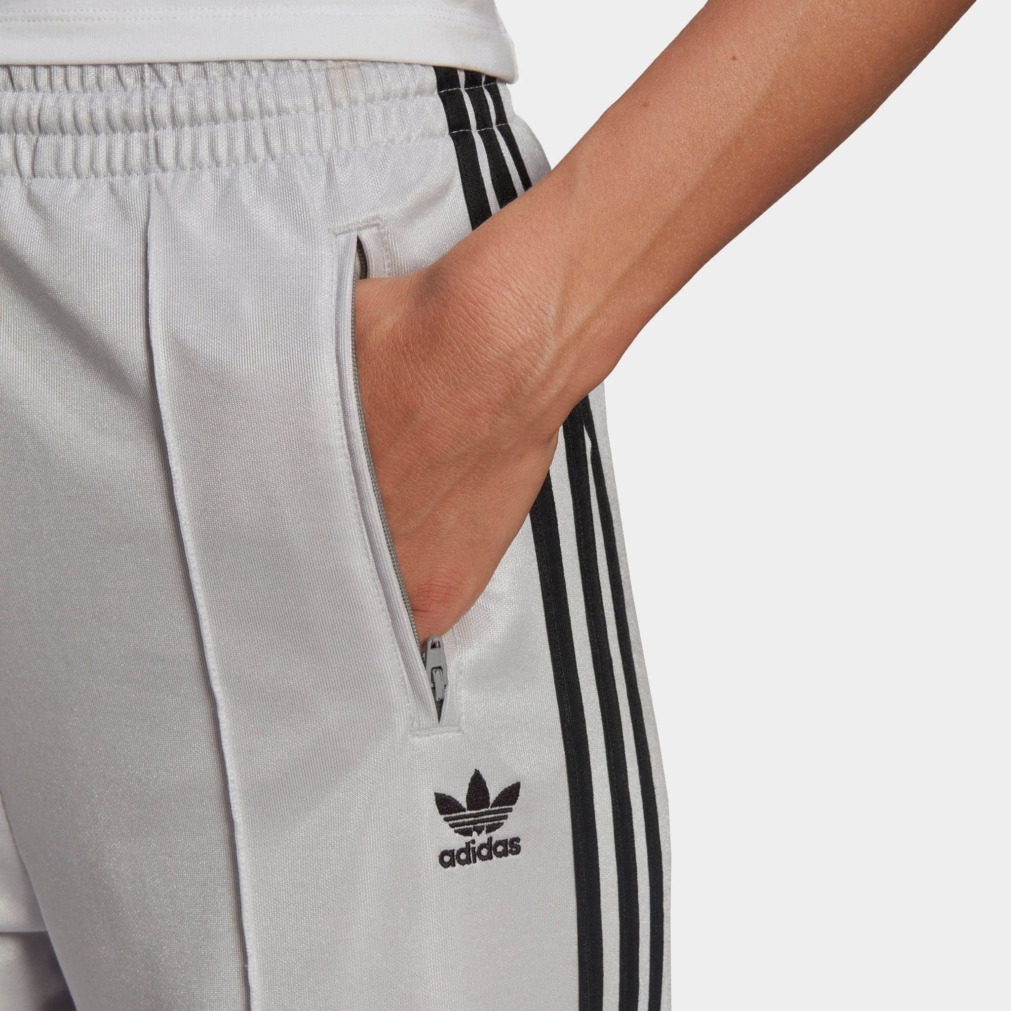 adidas Originals Women's Adicolor Classics High-Shine Straight-Leg Track Pants / Matte Silver sold by JD Sports product image thumbnail 4