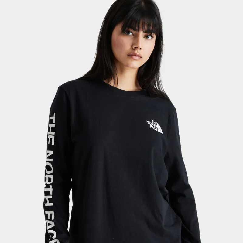 The North Face Women's Brand Proud Long Sleeve T-shirt TNF Black / TNF White sold by JD Sports