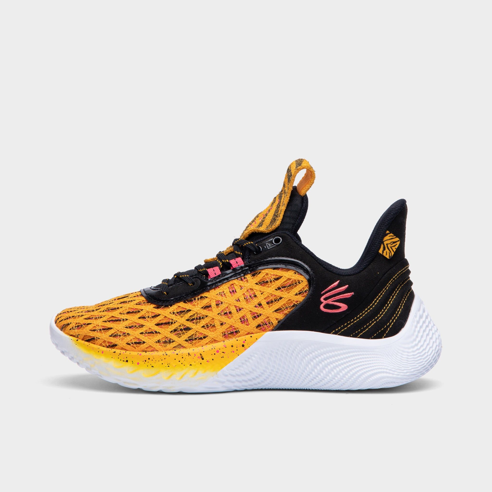 Under Armour Curry Flow 9 Black / Yellow Nectar sold by JD Sports