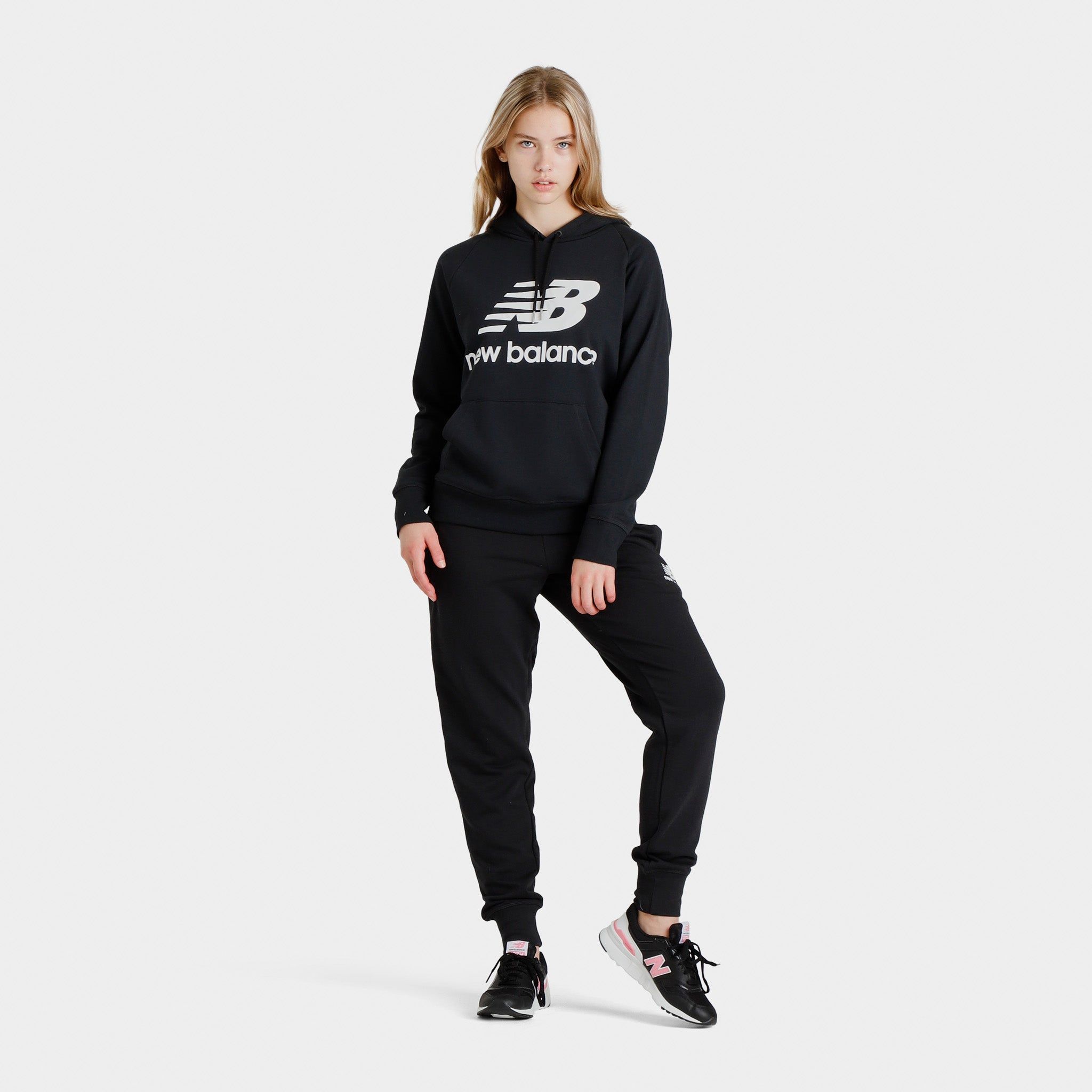 New Balance Women’s Essentials Stacked Pullover Hoodie / Black sold by JD Sports product image thumbnail 5