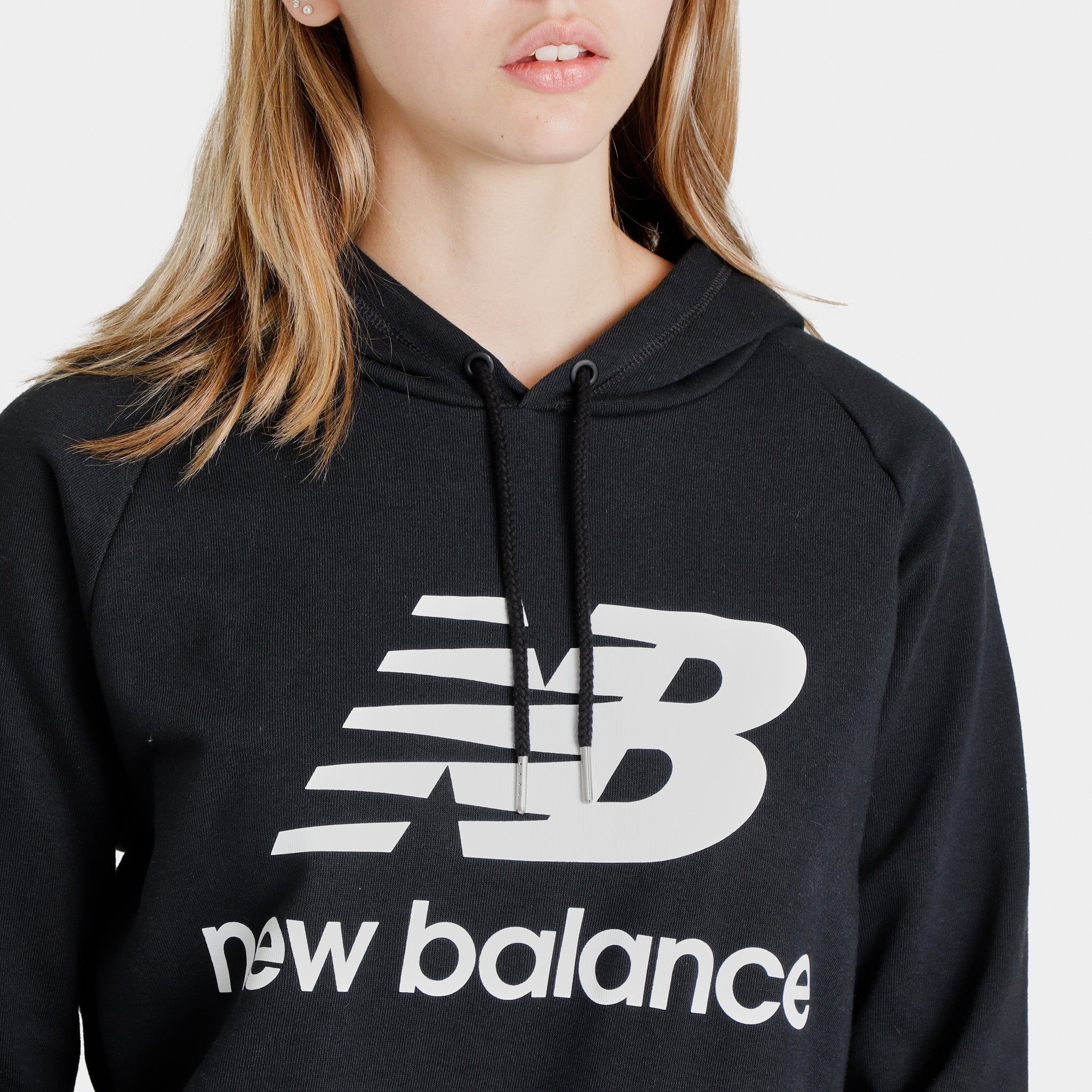 New Balance Women’s Essentials Stacked Pullover Hoodie / Black sold by JD Sports product image thumbnail 4