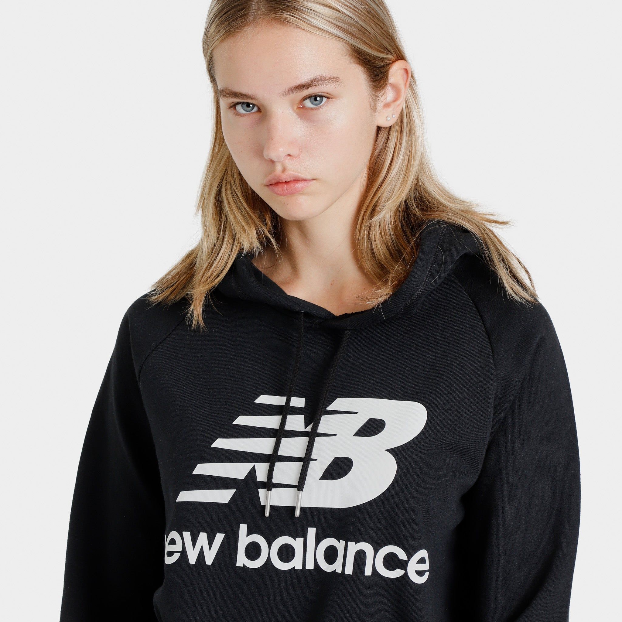 New Balance Women’s Essentials Stacked Pullover Hoodie / Black sold by JD Sports product image thumbnail 3