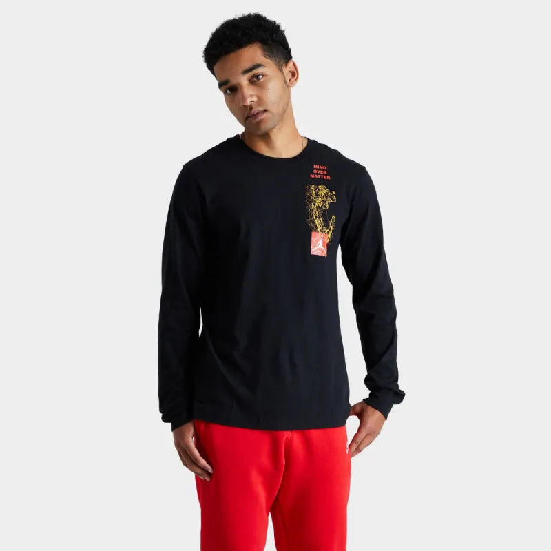 Jordan Mountainside Long Sleeve T-shirt Black / Chile Red sold by JD Sports