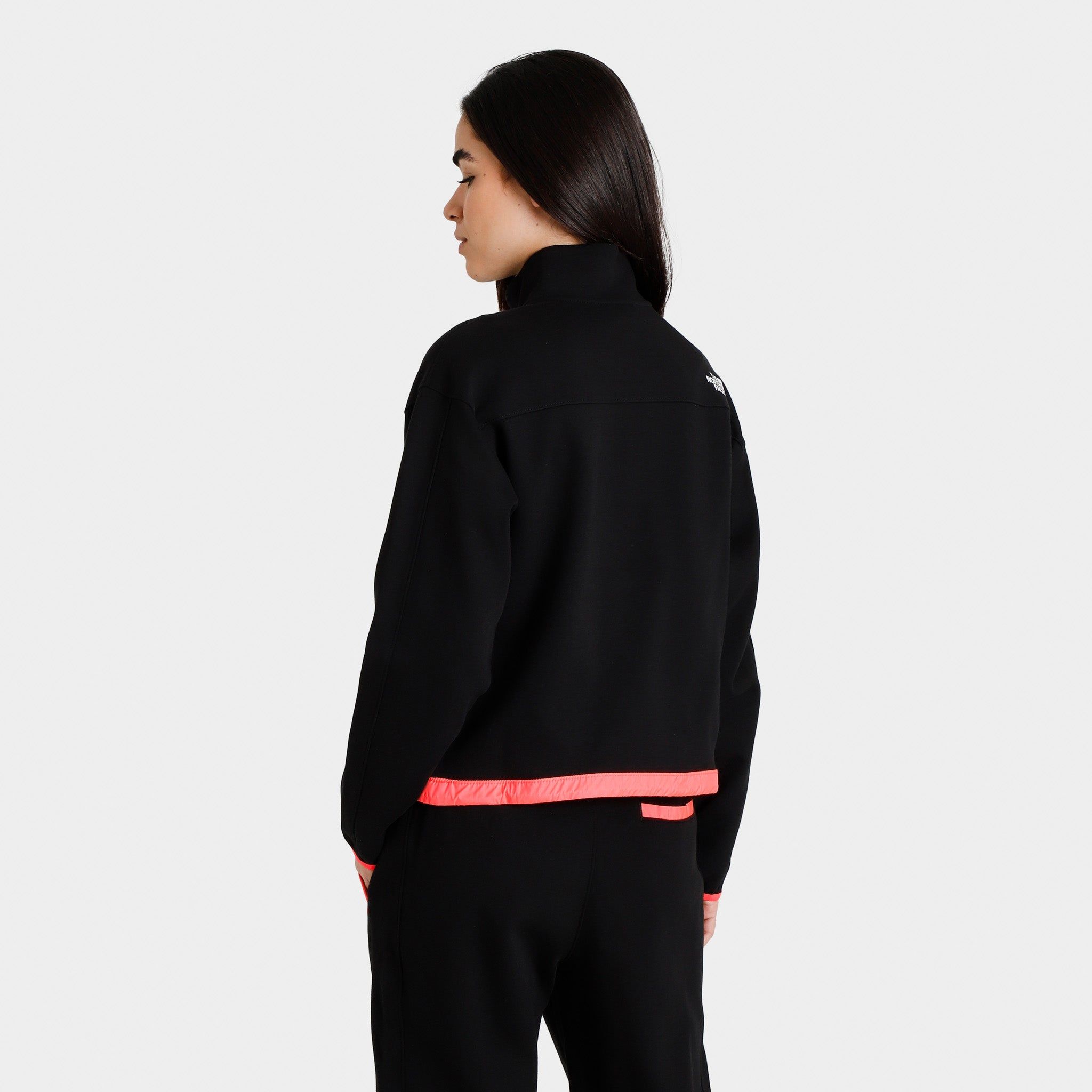 The North Face Women's TNF™ Tech Quarter Zip Black / Brilliant Coral sold by JD Sports product image thumbnail 2