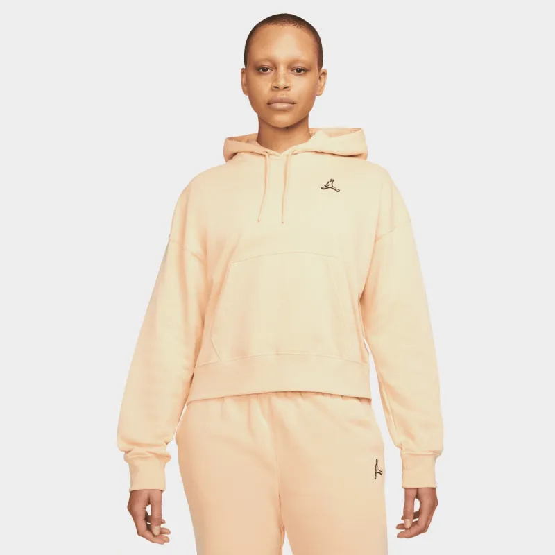 Jordan Women's Essentials Fleece Pullover Hoodie / White Onyx sold by JD Sports