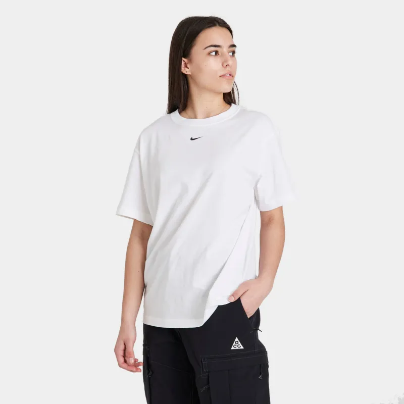 Nike Women's Sportswear Essential Oversized T-shirt White / Black sold by JD Sports